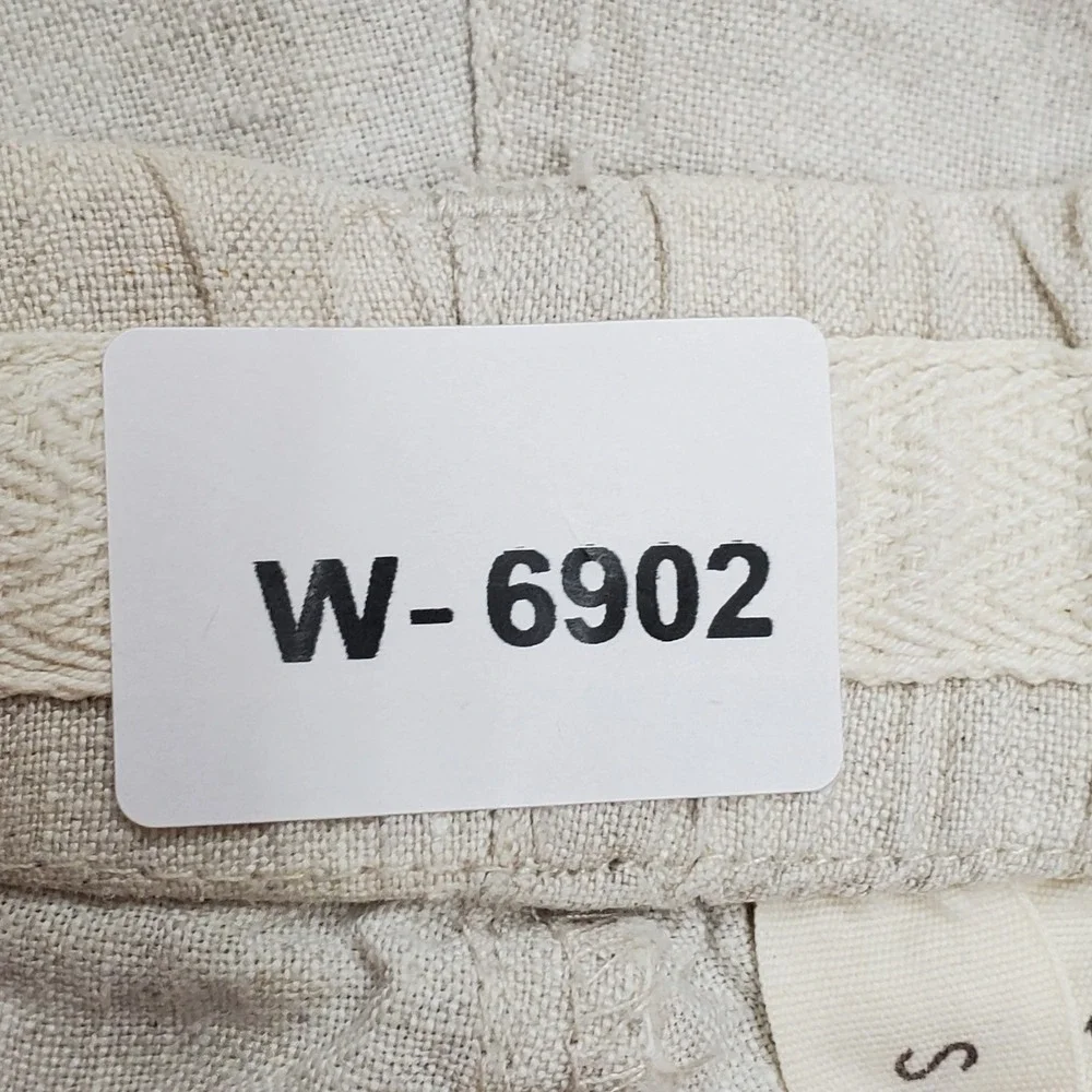 SAFARUI Men Pants Large 190/96B Beige Linen Casual Coastal Beach